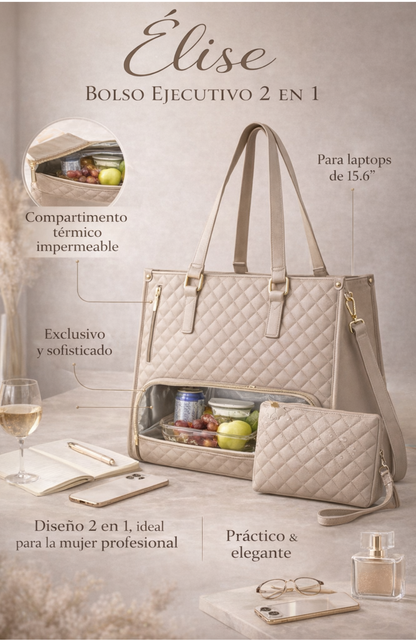Élise - bolso ejecutivo tote 2 en 1